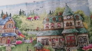 Зелёная деревенька и мои находки для оживления сюжета. Вышивка крестом