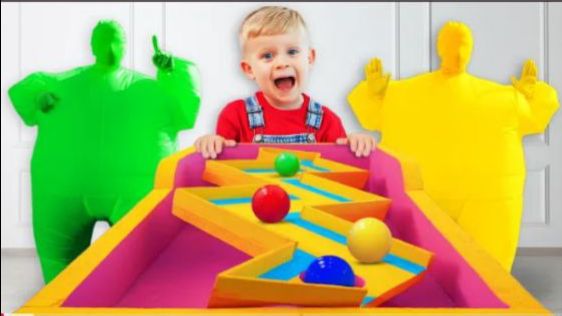 Оливер учит цвета с волшебными шариками