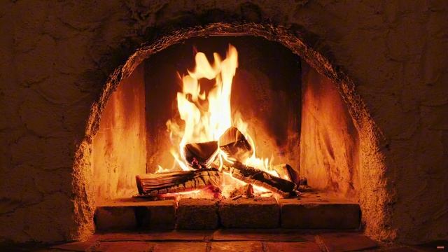 Камин 4К Fireplace 4K Звуки Камина Треск Дров