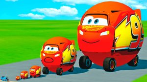 Круглый Молния Маквин и его друзья! BeamNG.Drive