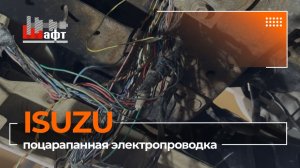 Поцарапанная проводка грузового автомобиля Isuzu