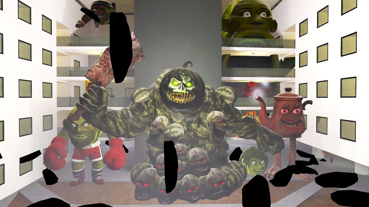 Босс Лин Ганга Дыня в Бэкрумах Отель | Итальянская Брайнрот в Битве Гмод