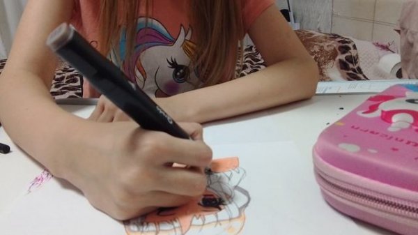 рисую аниме