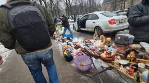 Барахолка на Удельной. Санкт-Петербург