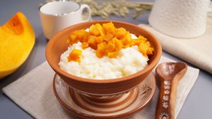Пышная рисовая каша на молоке. Нежная молочная каша с карамелизованной тыквой на завтрак