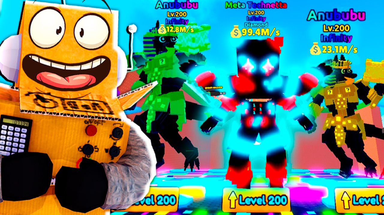 Я ПОЛУЧИЛ INFINITY БРЕЙНРОТОВ МАКСИМАЛЬНОГО УРОВНЯ Meta Technetta😱 ROBLOX Escape Tsunami Brainrots смотреть онлайн