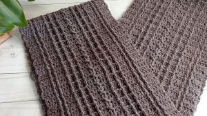 Узор № 2 для пледа " Капучино " . Подробный мастер - класс .