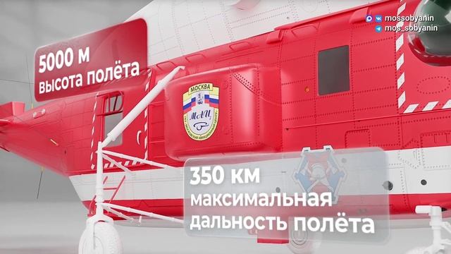 Сергей Собянин Новый пожарный вертолет появился у Московского ав смотреть онлайн