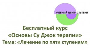 Су Джок бесплатный курс. Лечение по пяти ступеням