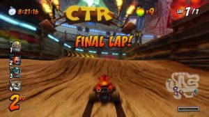 CRASH TEAM RACING [PS4] Gameplay (Race Track: Tiny Arena)
