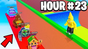 Я провел 24 часа на сервере С АДМИНОМ ИГРЫ в Escape Tsunami - Roblox Brainrots