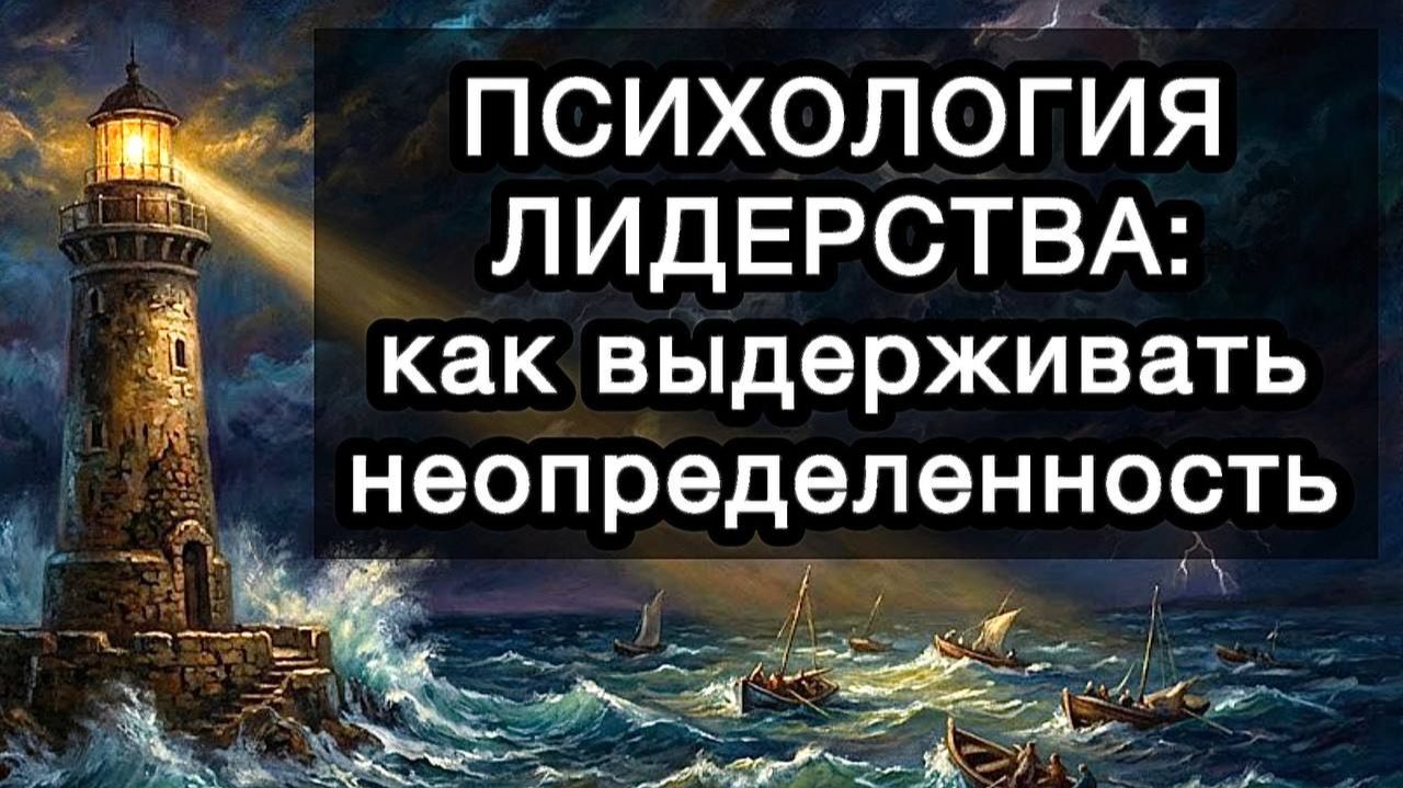 ПСИХОЛОГИЯ ЛИДЕРСТВА: как выдерживать неопределенность. Внутренние опоры и работа с ответственностью смотреть онлайн