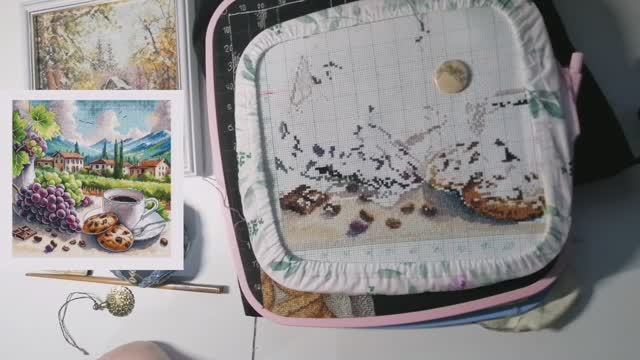 Вышивка крестиком. Ноябрьская запись продвижений по вышивке. 2025 - продвижения, покупки, распаковка смотреть онлайн