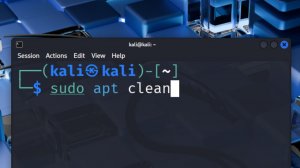 Команда apt clean в терминале Linux