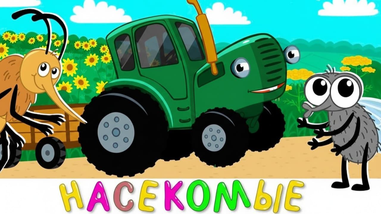 МАЛЫШИ ПРОСЯТ ВКЛЮЧАТЬ СНОВА И СНОВА | СИНИЙ ТРАКТОР | МАША И МЕДВЕДЬ | ДЕТЯМ смотреть онлайн