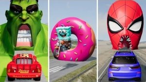 Большой и маленький Бульдозерист Маккуин против шипов | Большой и маленький Маккуин против Укуса Хал