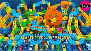 Играем в развивающий конструктор Марбл Ран. Строим большую гоночную трассу