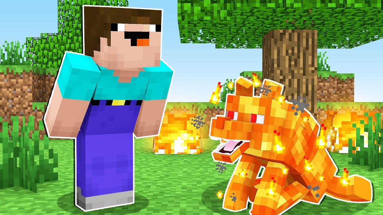 НУБ СОЗДАЛ СОБАКУ ИЗ ЛАВЫ В МАЙНКРАФТ ! НУБИК И ТРОЛЛИНГ ЛОВУШКА ЛАВОВАЯ СОБАКА В MINECRAFT смотреть онлайн