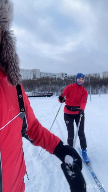 оз. Среднее, скучаем, лыжня