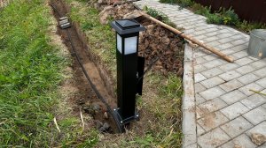 УСТАНОВКА САДОВОГО ФОНАРЯ. Уличный фонарь на участке своими руками
