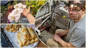 Экстренный ремонт газового котла! Настряпала еды. Боюсь за домашние цветы.