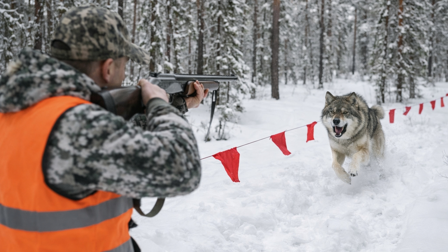 ОХОТА НА ВОЛКА С ФЛАЖКАМИ или 3 ДНЯ ИЗ ЖИЗНИ ВОЛЧАТНИКОВ. смотреть онлайн