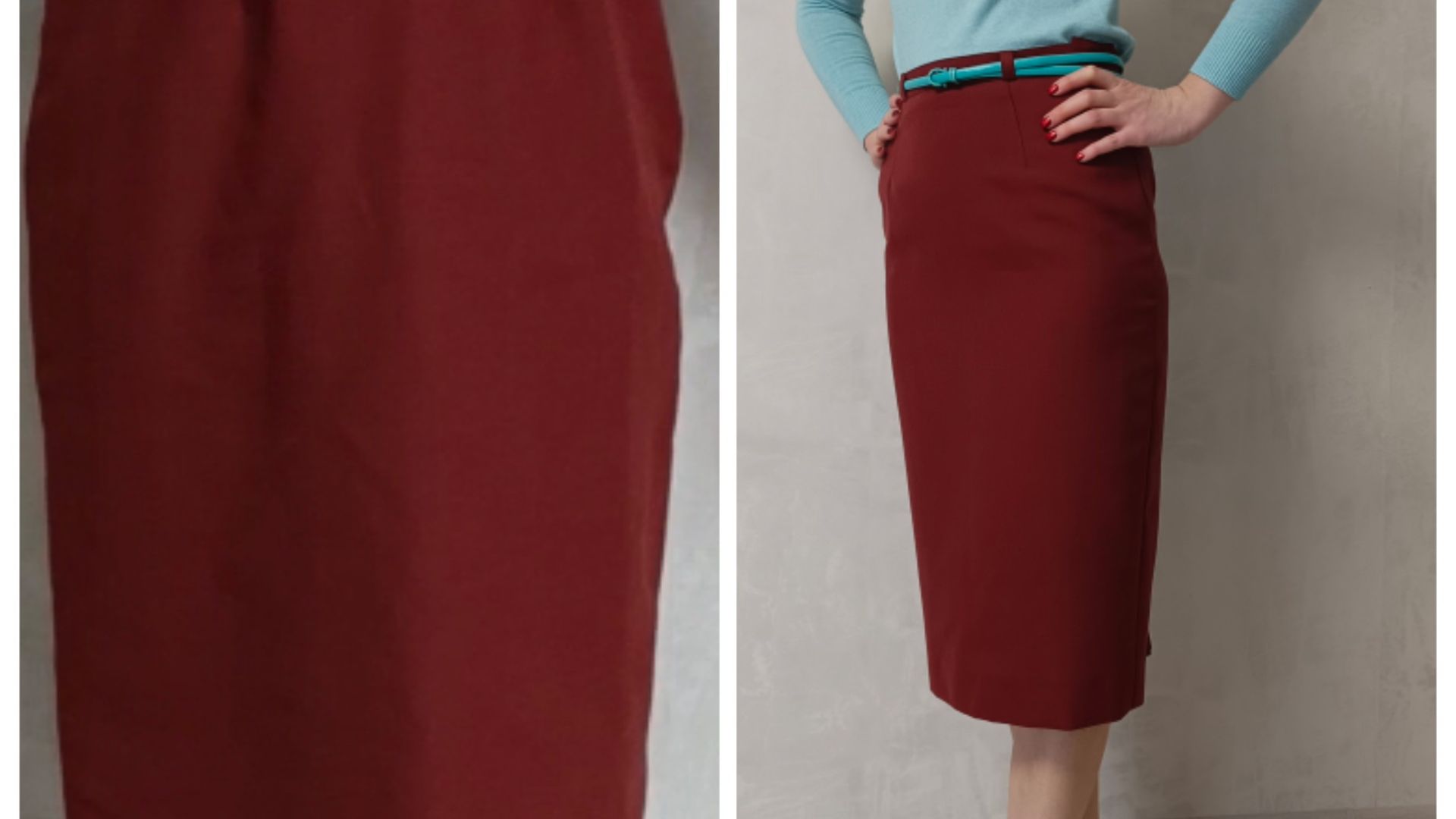 Перешиваю бабушкину. юбку на внучку