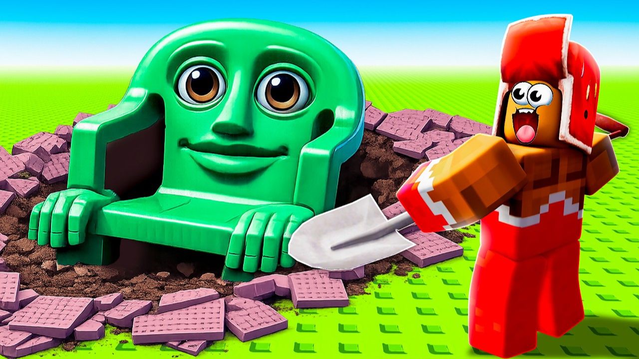 Я ВЫКОПАЛ ЛЕГЕНДАРНОГО БРЕЙНРОТА! 😱 ROBLOX смотреть онлайн