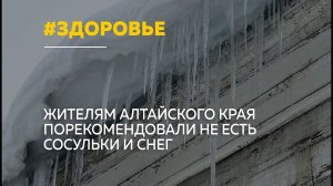 Жителям Барнаула не советуют есть снег и сосульки из-за опасности для здоровья