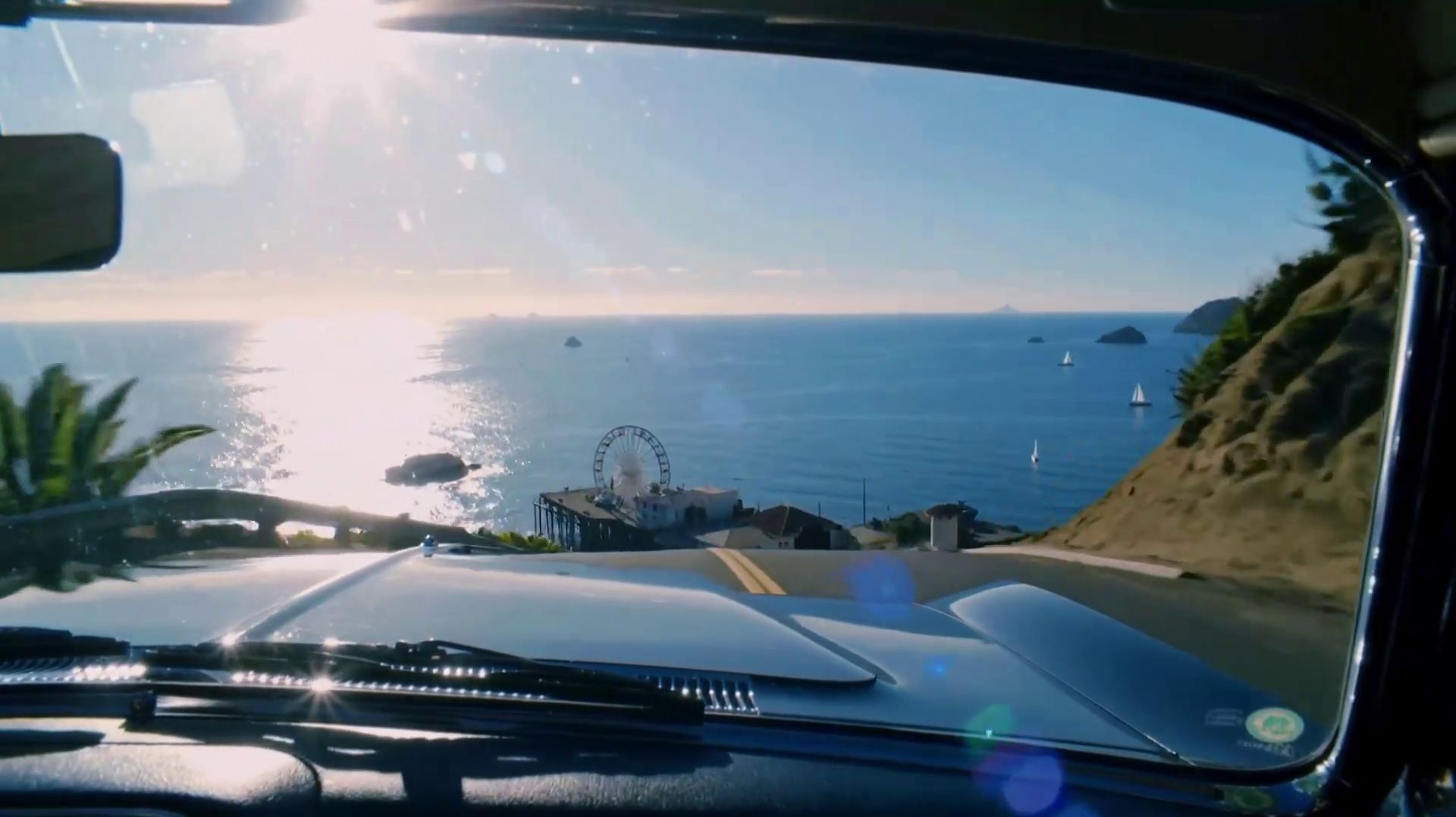 Шоссе 66 - Санта Моника - AI-ретро 50-х смотреть онлайн