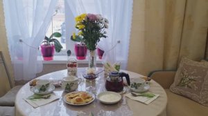 Испекла пирог.🍪Всходы Петунии!🌱 Уютное чаепитие!☕️