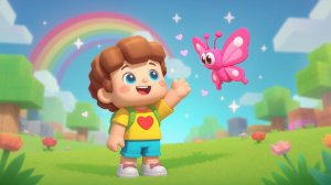 Лёня и бабочка, которая боится летать! Помогаем взлететь | Добрый voxel мультик