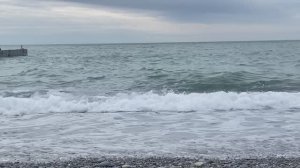 Шторм на море. Чёрное море перед дождём