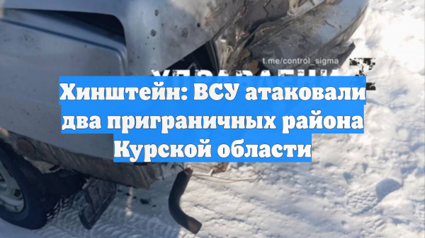 Хинштейн: ВСУ атаковали два приграничных района Курской области