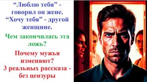 Муж изменил. 3 реальных рассказа. Любовница. Аудиорассказы. Жизненные истории. Истории из жизни
