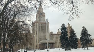 Прогулки по Москве. Морозная прогулка около МГУ