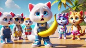 Банановое приключение милого котенка 🍌😻 Милая и забавная история о кошке 🐾😂