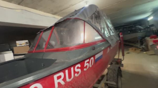 ходовой тент на лодку от "Тент плюс" как установить и как выглядит.