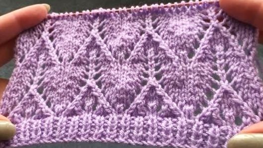 🧶ИЗЫСКАННЫЙ АЖУРНЫЙ УЗОР СПИЦАМИ🩷 смотреть онлайн