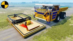 Автомобили VS Гигантские Мышеловки | BeamNG Drive