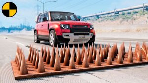 Автомобили VS Ловушка с Шипами | BeamNG Drive