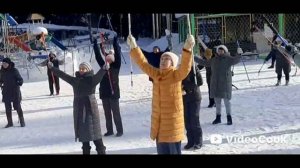 Занятия северной ходьбой с М.Моргуновой в парке "ХАРИНКА" г.Иваново 10.02.26 года