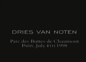 Показ мужской коллекции Dries Van Noten весна-лето 1999