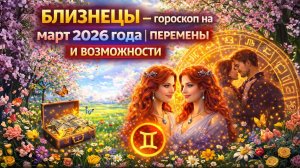 ♊ БЛИЗНЕЦЫ — гороскоп на март 2026 года | Перемены и возможности
