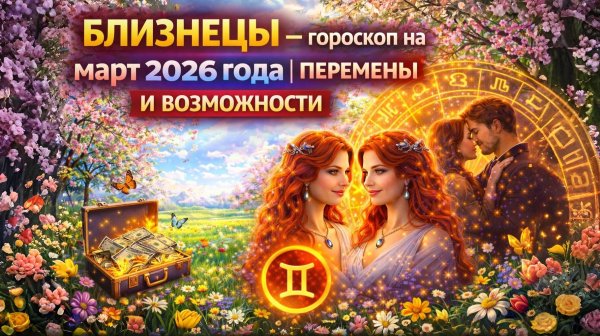 ♊ БЛИЗНЕЦЫ — гороскоп на март 2026 года | Перемены и возможности