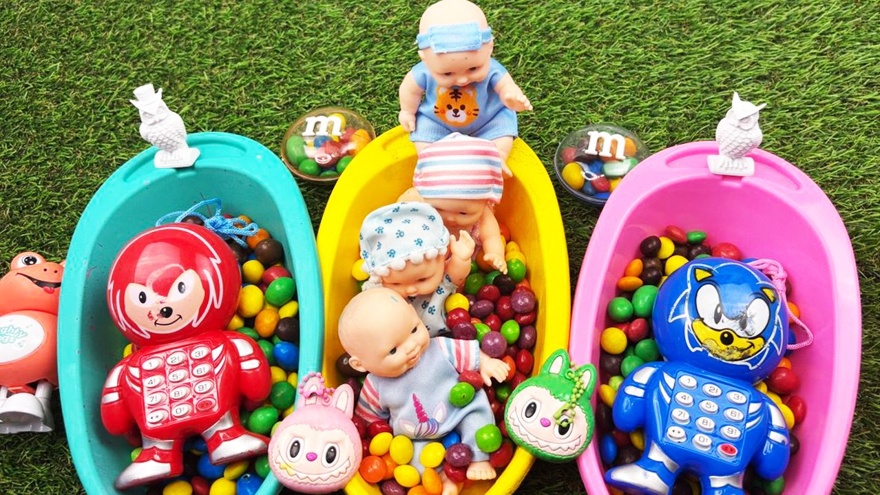 Мультики для девочек про Ярких Куколок с конфетками в разноцветных ванночках. Мультики для детей смотреть онлайн