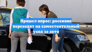 Прошел опрос: россияне переходят на самостоятельный уход за авто