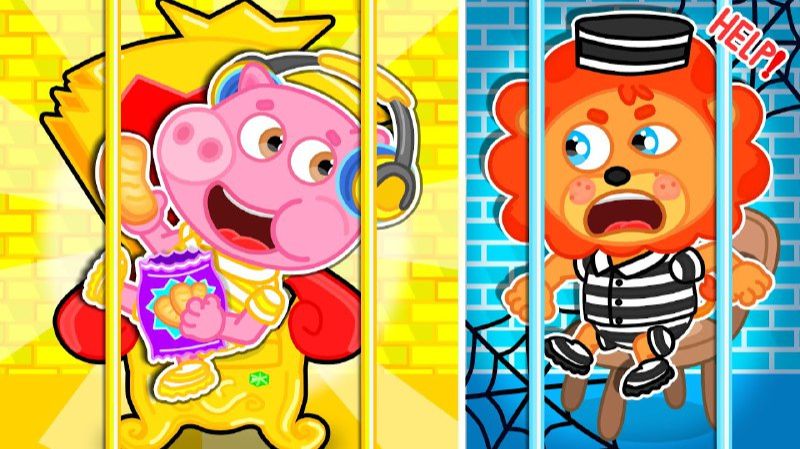 МУЛЬТИК ДЛЯ ДЕТЕЙ. СЕМЕЙСТВО ЛЬВОВ. ЗОЛОТАЯ ПАЛАТА И ПАЛАТА БЕДНЯКОВ смотреть онлайн