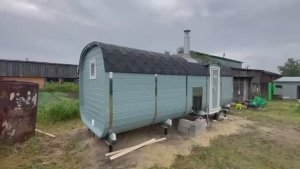 Баня бочка "Квадро" 6 метров с боковым входом 2 секции купить на Бору.