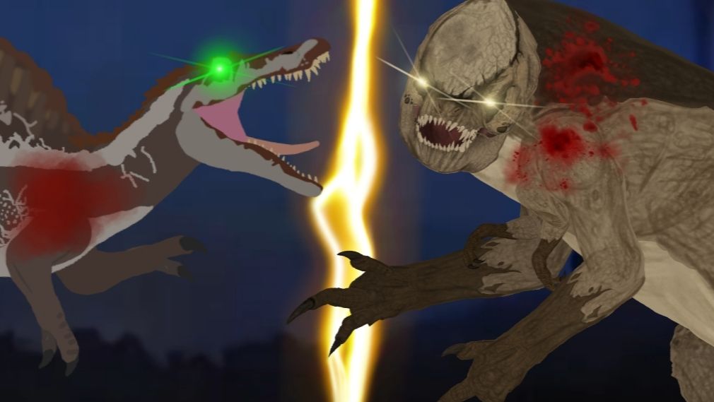 Спинозавр (ЛМП) vs Д-Рекс (Анимация) смотреть онлайн